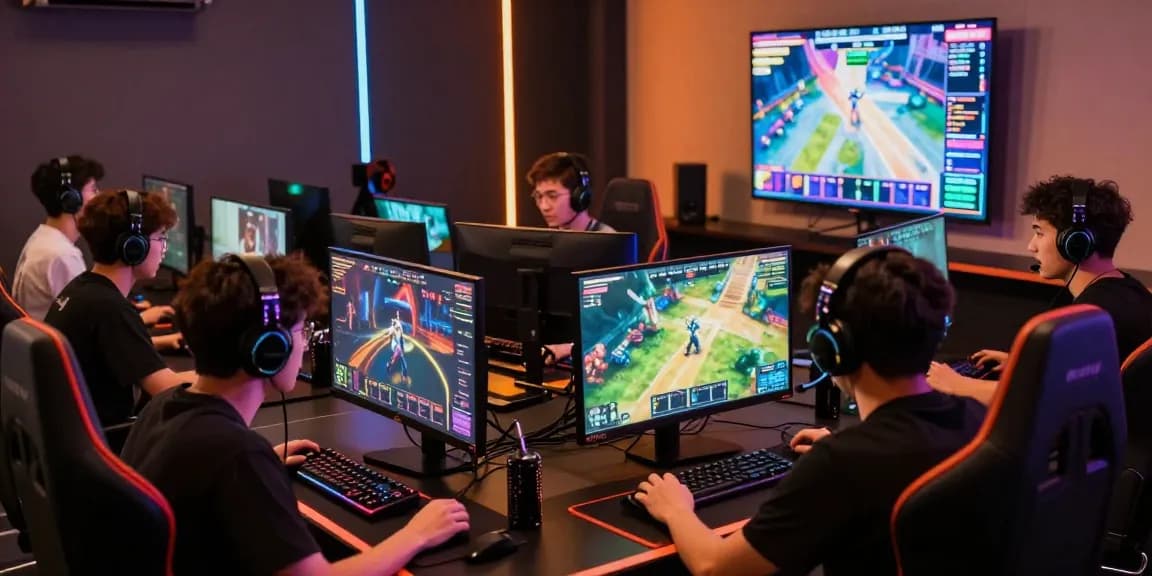 Exciting gaming atmosphere at HITCLUB showing players engaged in competitive online gambling.