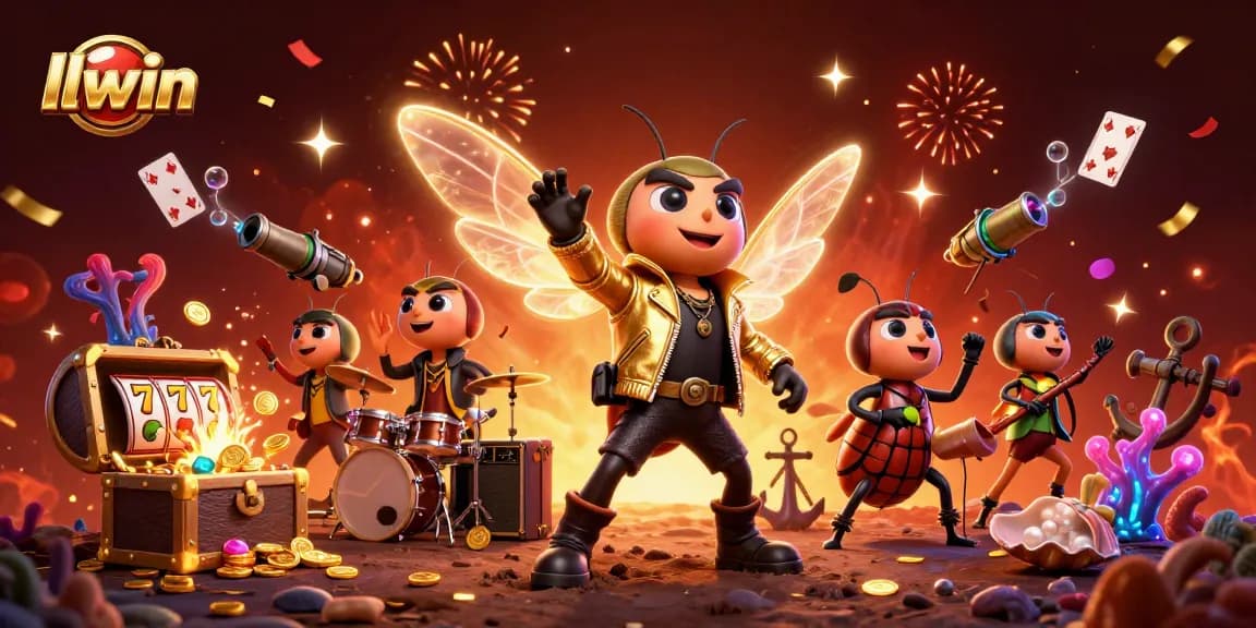 Experience thrilling gaming with llwin's vibrant 3D casino characters in a joyful celebration of luck and strategy.