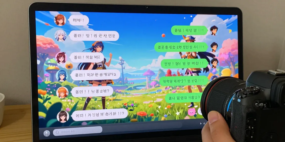 Engaging interaction in ai hentai chat with colorful avatars and animated backgrounds.