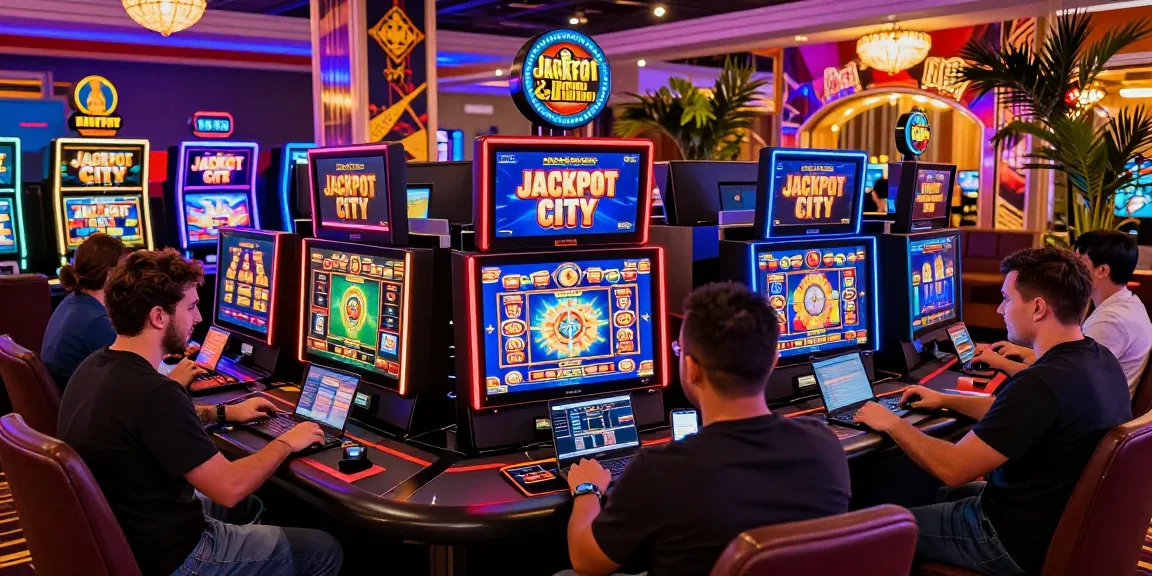 Exciting gameplay scene at Jackpot City Paraguay, showcasing players engaged in online casino games.