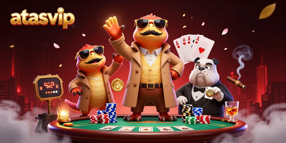 Experience top-tier gaming at Atasvip with raptors in disguise entering a VIP lounge.