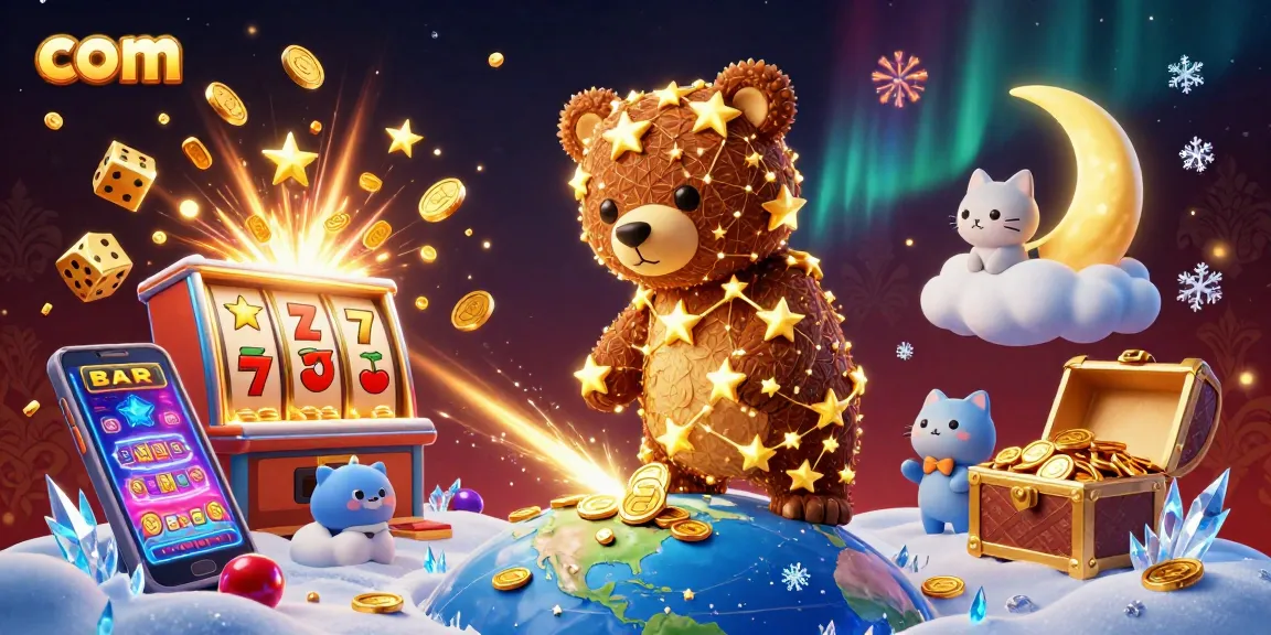 Win big with com in this colorful casino scene featuring jackpot excitement and cosmic friends.