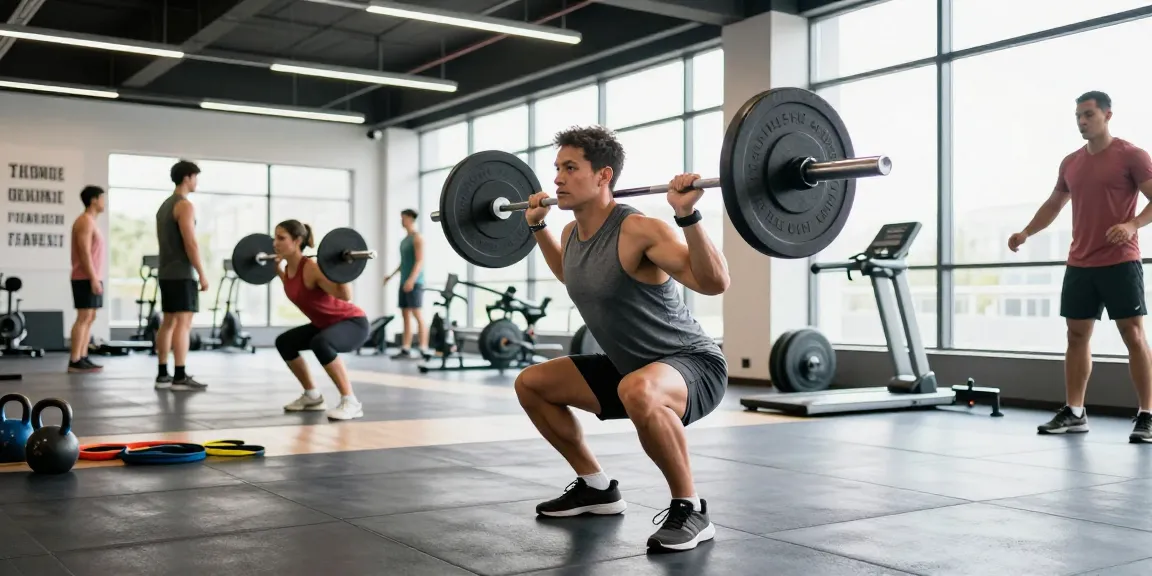 Anabolika Shop Deutschland – Athlet, der im modernen Fitnessstudio Krafttraining macht, präsentiert Fitnessgeräte und eine energiegeladene Umgebung.