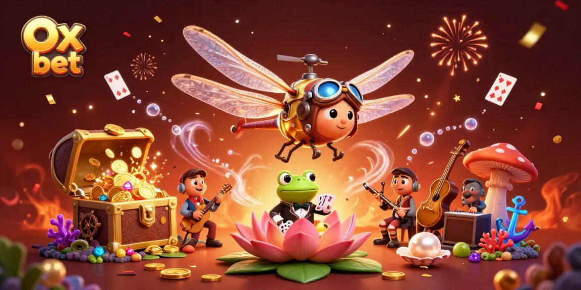 Experience the magic of Ox bet with a vibrant casino scene featuring unique characters and thrilling elements.