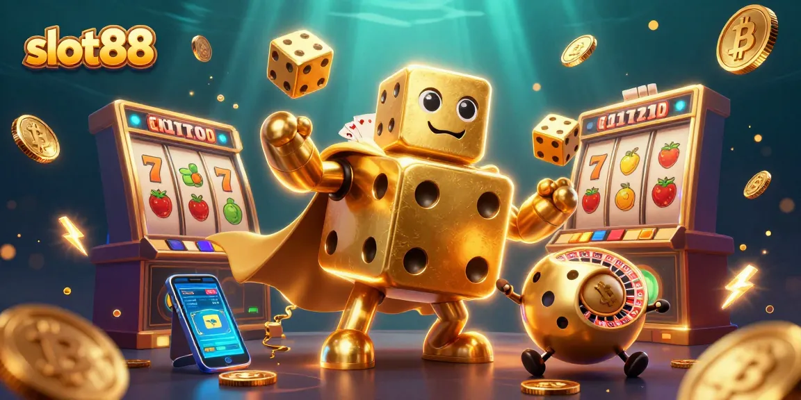 Spin the slot88 reels to win incredible jackpot rewards in this vibrant casino scene.