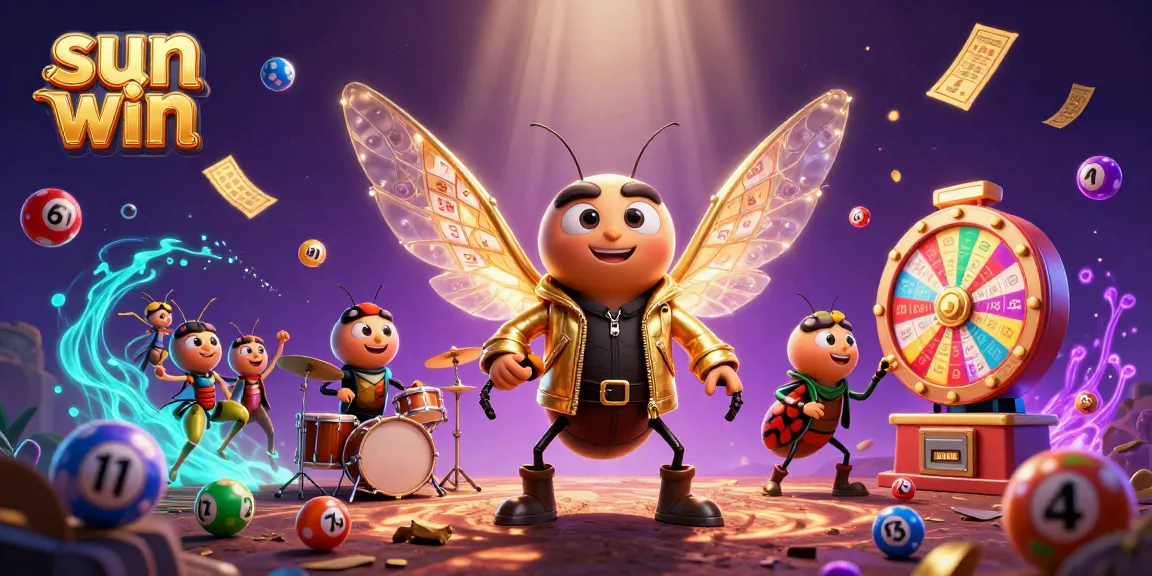 Win big at sun win, capturing a vibrant 3D scene of fun and excitement in a casino atmosphere.