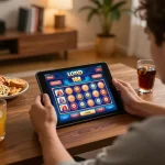 Engaging gameplay on LOTO 188 platform, showcasing user interaction with the tablet.