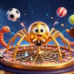 Experience thrilling bets at m88 with a golden spider roulette wheel and energetic sports elements.