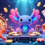 Capture exciting moments at alo8 with vibrant 3D casino scenes showcasing colorful characters and dynamic games.