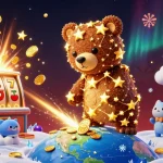 Win big with com in this colorful casino scene featuring jackpot excitement and cosmic friends.