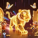 Experience exhilarating gaming at TR88 as the golden tiger prowls through a dazzling digital casino.
