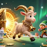 Experience thrill at casino lolajack sans dépôt with 3D illustrations of Krampus, an angel mouse, and elf gremlins.